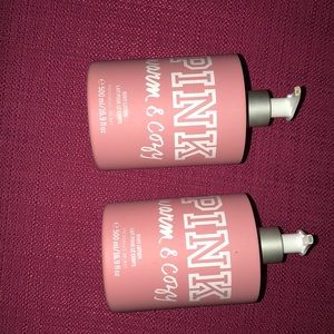2 pink warm and cozy lotions 😻